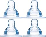 4 Set Ventosa MAM Babyartikel 99964100 - Pack de 4 tetinas para biberón, medida X-Instrucciones en lengua extranjera