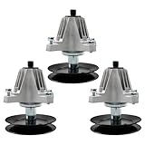 Lawn Mower Spindle Fit for Cub Cadet, MTD, Craftsman, Troy Bilt 50-Inch Deck Mowers - Fits ZT1-50, ZT2-50, Z5600, Z5650, Mustang Z50 - Includes Bolts & Threads- Replaces 618-09256, 618P09256-3Pack