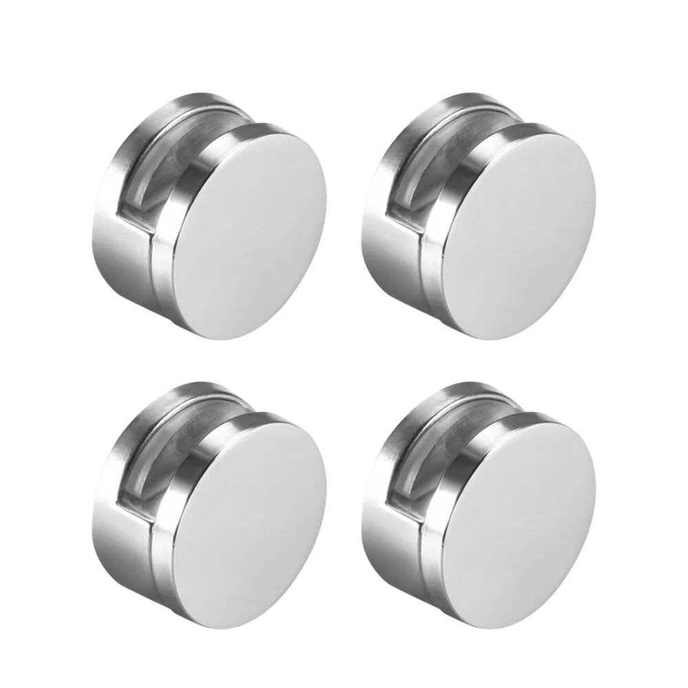 Udhsnjzg One Color Glass Clamps 4Pcs Glass Clamp Bathroom Mirror Clips Zinc Alloy Clip Shelf Support Brackets Holder For 3-5Mm 6-7Mm Thick(3-5Mm Thick)