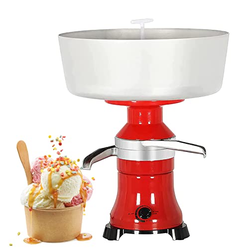 Separador centrífugo de crema de leche fresca 80L/H, separador de queso de aleación de aluminio, centrífuga de cocina de mantequilla, máquina desengrasante de leche ajustable, para leche de vaca de c