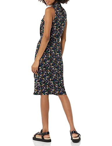 Image of Amazon Essentials Women's Sleeveless Faux Wrap Dress with Crossover Twist Neck