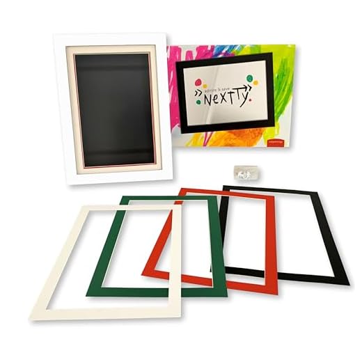 JUEGACONMIGO NEXTTY Marco para Dibujos infantiles. Marco arte dibujos niños apertura frontal, Tamaño A4. Almacenaje hasta 100 hojas. Marco decoración casa (Blanco)