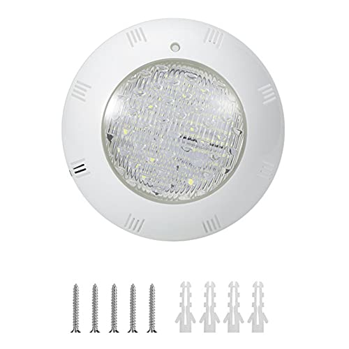 Kuuleyn Luz subacuática LED, 15W AC12V Luz Blanca LED Luz subacuática IP68 Iluminación Impermeable RGB para Piscinas, Florero Piscina Estanque Linterna Decoración Iluminación(Luz Blanca 15W)