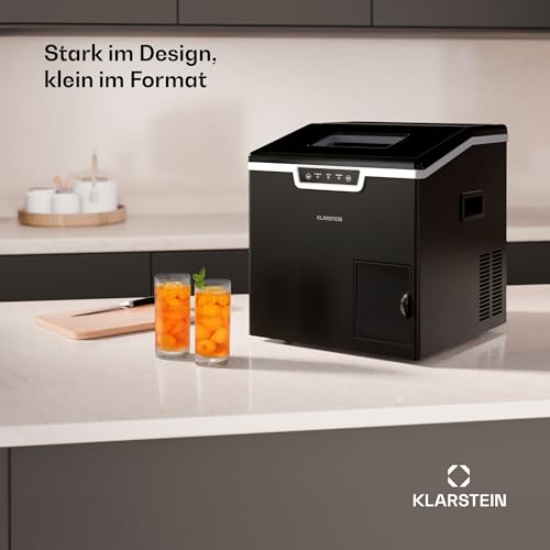 Klarstein Icefestival Bullet Eiswürfelmaschine – 20 kg/24 h, 400 W, 3-Liter-Tank, Eiswürfel & Geriebenes Eis, Edelstahl, Eiswürfelbereiter für Bars, Events, Küche, Eiswürfelspender, Schwarz 8 Klarstein Icefestival Bullet Eiswürfelmaschine – 20 kg/24 h, 400 W, 3-Liter-Tank, Eiswürfel & Geriebenes Eis, Edelstahl, Eiswürfelbereiter für Bars, Events, Küche, Eiswürfelspender, Schwarz