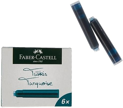 Faber Castell 149855 - kałamarz z atramentem, 30 ml, turkusowy