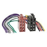 tomzz Audio 7000-004 Autoradio Adapter Stecker ISO Auto Radio Stecker Set auf offene lose Kabelenden passt für alle Radios mit Standard ISO Anschluß