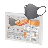 フィッティ Fitty スタイルフィットプラス マスク 27枚 (ふつうサイズ/不織布/立体/ダークグレ) 個包装 立体マスク (3層構造 / 小顔/息がしやすい/ふつう) 使い捨て