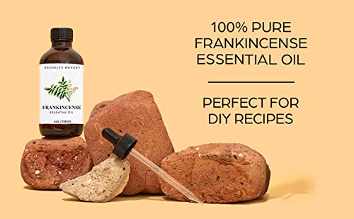Brooklyn Botany Frankincense Essential Oil & Rosemary Essential Oil Set – 100% Pure & Natural – 4 Fl Oz Therapeutic Grade Essential Oil With Glass Dropper - Essential Oil For Aromatherapy And Diffuser #TOP1