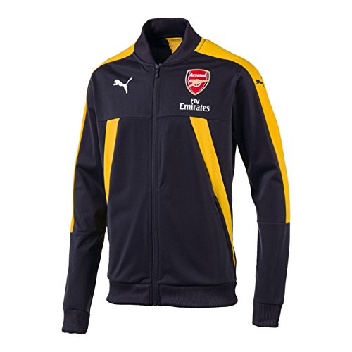 Puma ARSENAL FC STADIUM JACKET Veste de Football Homme Gris Jaune - Taille L