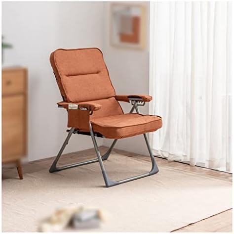 Chaise de lecture pliante avec dossier haut rembourré et coussin moelleux - Modèle Simple F
