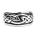 etNox Keltischer Knoten Ring keltic keltisch Kelten 925 Sterling-Silber (56 (17.8))