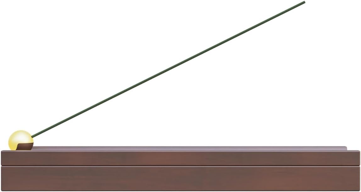 Brown Wooden Incense Stick Holder with Storage Box