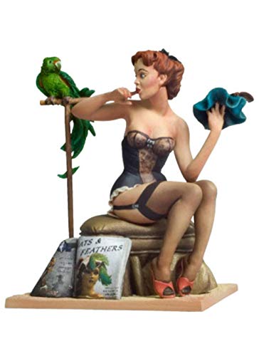 Kit modelo resin 1:22 figura fashion girl con base miniatura 3