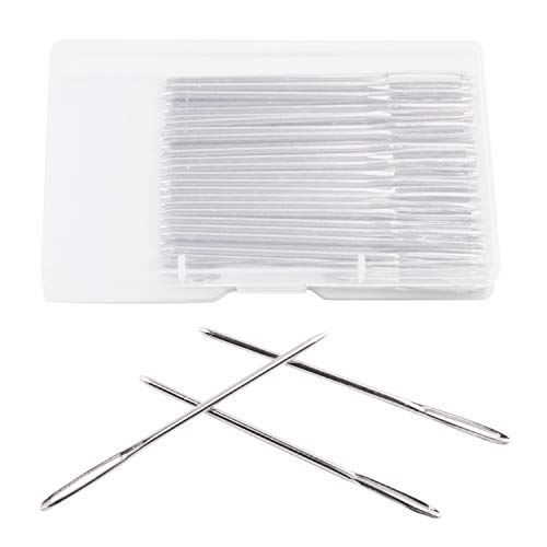 Bronagrand 50Pcs 2.7 Inch Metal Large Eye Blunt Needles Yarn Needles For Knitting Crochet Projects #TOP4