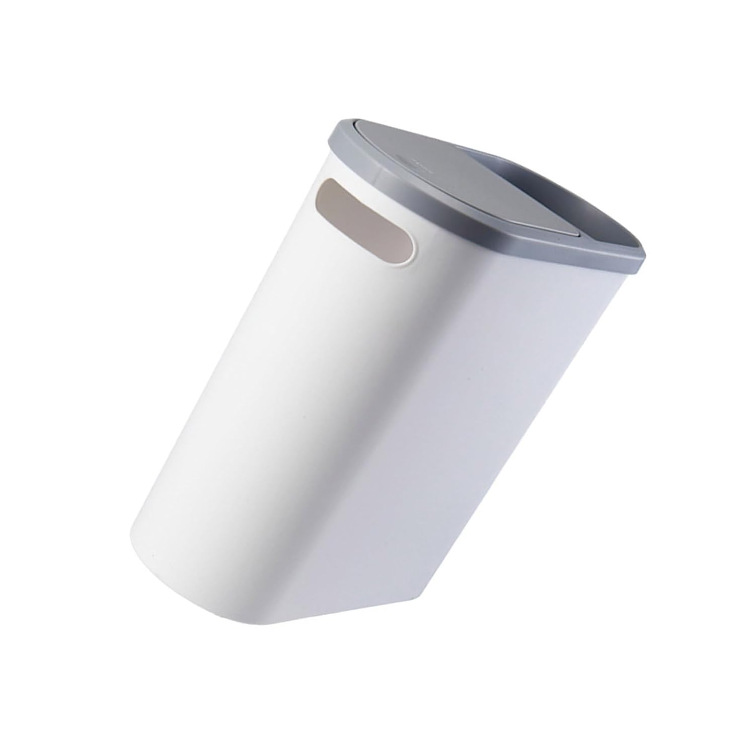 Bathroom Storage Bucket Garbage Can Narrow Trash Bin Space Saving Pressing Type for Kitchen Toilet Press Type Trash Can