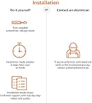 Amazon Basics Smart In-Wall Outlet, fonctionne avec Alexa seulement, 2.4 GHz Wi-Fi, pas de Hub requis, blanc