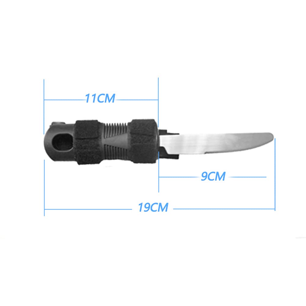 Juego de cubiertos de comedor adaptables para personas mayores, antivibración, antivibración, fácil agarre, para Parkinson, artritis, accidente cerebrovascular, incluye cuchillo, cuchara,