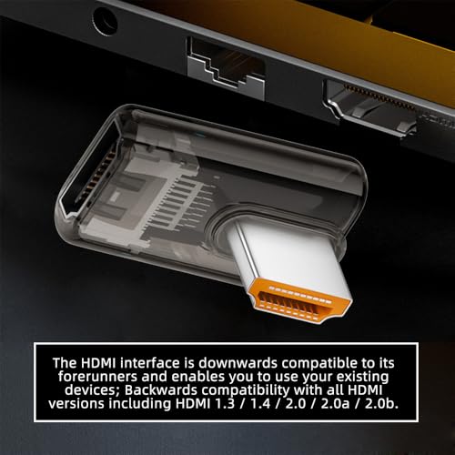 Adaptador HDMI 90° xiwai HD-051-166T-XY Transparente miniatura 5