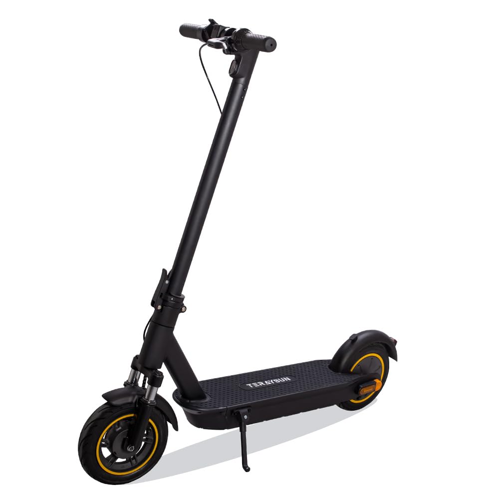 Teraysun Electric Scooter Adults, Max 25mile Range, 22mph Power by 500W Moter, Disc Brake, Foldable Escooter for Adult, with App Control IPX5 UL2272