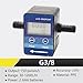 SOQIAZRB 1pc G1/2 G3/4 Gear Digital Flow Meter Inline Water Oil Milk Liquid Flow Sensor Industrial Food Grade Chemical Irrigation(G3-8)
