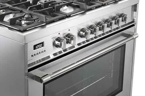 Verona VPRSGE365SS Prima Series Vprfsge365Ss 36 Inch 5.0 Cu. Ft. Dual Fuel Range Oven Stove thumb #4
