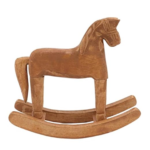 Decoración De Mesa De Caballo Mecedora De Madera, Adorno De Caballo De Troya Tallado A Mano, Decoración De Mesa De Caballo De Troya Tallada A Mano Antigua De La Suerte, para El Hogar, Pasillo, of