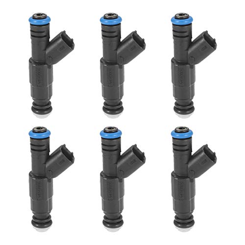 gohantee Fuel Injectors 4 Holes, 0280155784 Fuel Injector Compatible with Jeep Cherokee Grand Cherokee Wrangler 4.0L Dodge Ram 1500 2500 3500 5.2L 1999-2004 6pcs gohantee Fuel Injectors 4 Holes, 0280155784 Fuel Injector Compatible with Jeep Cherokee Grand Cherokee Wrangler 4.0L Dodge Ram 1500 2500 3500 5.2L 1999-2004 6pcs