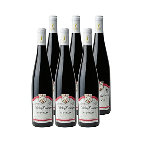 Alsace Pinot noir Rouge 2021 - Domaine OSTERTAG-HURLIMANN - Vin AOC Rouge d' Alsace - Lot de 6x75cl - Cépage Pinot Noir Cover