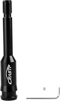 BARTOO Shift Knob Extender - Adjustable Gear Lever Extension for VW T4 Black