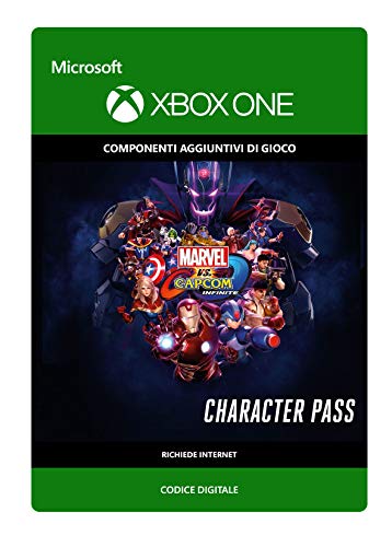 Contiene 6 personaggi aggiuntivi: Sigma e altri 5. Questi 6 personaggi saranno disponibili dopo la pubblicazione di Marvel vs. Capcom: Infinite. Il Character Pass include anche un costume premium per ogni personaggio!