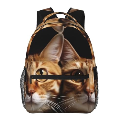 Sac à dos ordinateur voyage chat | Bagage léger de travail pour femme et homme