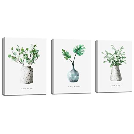 Amazon Vv Art アートパネル 北欧シンプルグリーン植物装飾 ウォールアート モダン 現代 ポスター 装飾画 部屋飾り 壁の絵 壁掛け ソファの背景絵画 壁アート Hd しゃしん 3パネル 木枠付きの完成品 30x40cmx3 1 ウォールステッカー オンライン通販