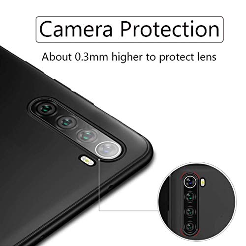 Image of WOW IMAGINE OnePlus Nord Ultra Slim Soft Rubberised Back Cover | Matte Silicone Flexible Camera Protection Back Case for 1+ OnePlus Nord - Black