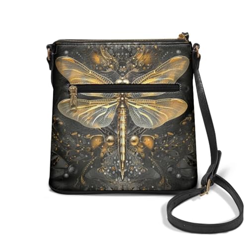 Image of Leather Women Crossbody Hobo Bag Satchel Purse Handbag with Adjustable Shoulder Strap and Zipper Pockets