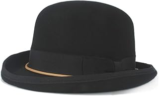 PANFU-DY Cadena Elegante del Arco de la bóveda del Sombrero de Lana Hombres Mujeres Hongo Suave Sombrero Headwear Steampunk Retro