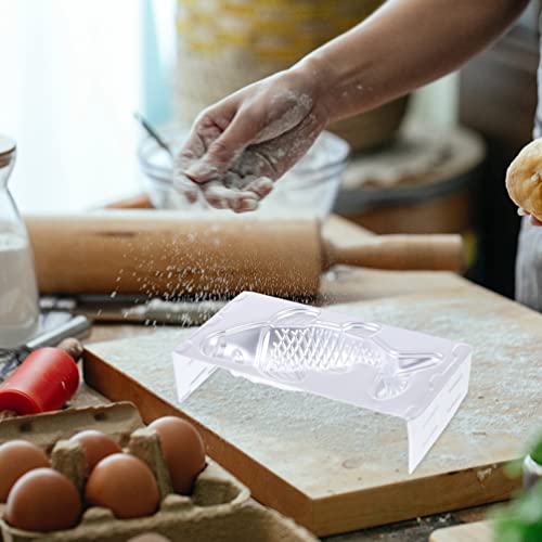 Hemoton Cupcake Toppers Cupcake Toppers Metal Cooking 3D Fish- Shaped Kitchen Baking Mould Diy Cake For Pie Pasta Rice Mooncake Party Decoration Fish Shaped Cake Mold Carp Shape Rice Cake Mold #TOP5