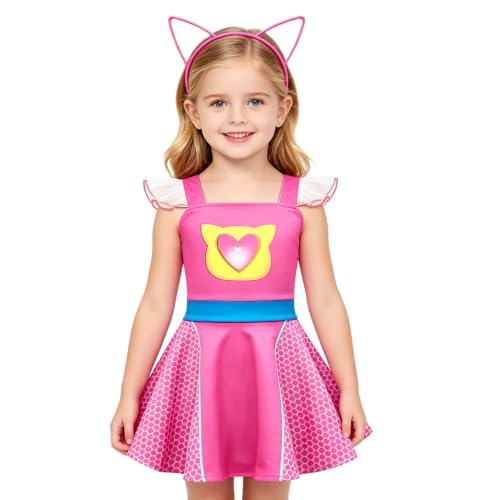 Disfraz de gato con vestido y accesorios para niños miniatura 2