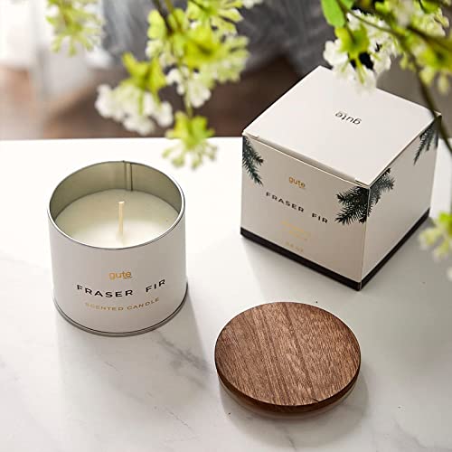 Fir Festive Scented Soy Candle 6.5Oz - Holiday & Winter Festive Home Fragrance - Aromatic Pine Needle Balsam Non-Toxic Candles - Frasier Candle, Hand Made - Inspired By Christmas Trees #TOP4