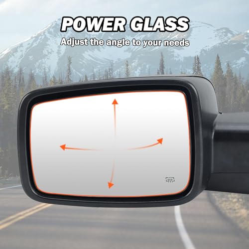 Side Mirror for 2009-2018 Dodge Ram 1500 2010-2018 Dodge Ram 2500 3500 4500 by MOFOAP - Used condition - Image 6
