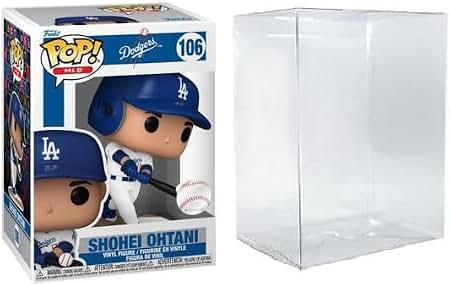 Amazon.com: Funko Shohei Ohtani Hitting Ball + ToyBop Protector
