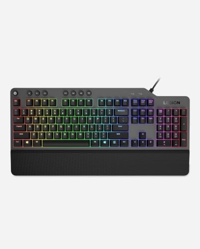 Lenovo Legion K500 Clavier USB QWERTY Anglais américain Noir, Gris