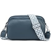 Sacoche élégante Sac Bandoulière Femme Qooloo - Petit Sac En Cuir Avec 3 Compartiments Zippés - Idéal Pour Quotidien Et Voyage Canard Wc