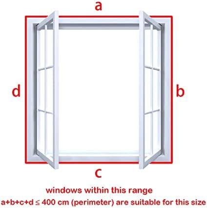 Universal Window Seal for Portable Air Conditioners and Tumble Dryer,Air Conditioner Window Kit with Zipper,Compatible with all Mobile Air Con Unit,Easy to Install, No Need to Drill