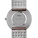 Braun Mens 3-Hand Analogue Quartz Watch, White Dial and Brown Leather Strap, 38mm Stainless Steel Case, Model BN0021WHBRG.