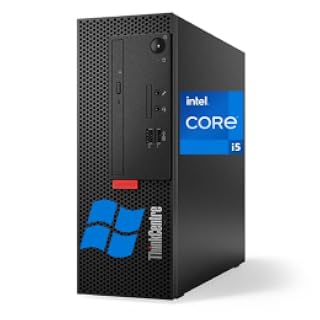 Lenovo Computadora de escritorio ThinkCentre M710e SFF Windows 11 Pro | Intel Core i5-7400, 8GB DDR4, 256GB SSD, DisplayPort, RJ-45, WiFi, Bluetooth