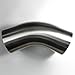 2.5" Stainless 45° Mandrel Bend Elbow - 1.5D/3.75" CLR Loose Radius - 16GA/.065" Wall - 2" Legs - SS304 - Exhaust Fabrication
