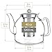 Teabloom Dublin Glass Teapot – Fine Borosilicate Glass – Stovetop and Microwave Safe – Removable Stainless Infuser – Ideal for Loose Leaf Tea – Large Capacity – 40 oz. / 1200 ml (4-5 Cups)