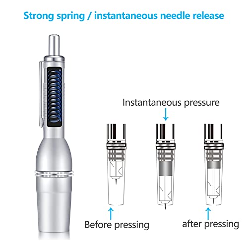 Lancing Device Of Three Needles For Safety Sterile Acupuncture And Cupping With Two Box 100Pcs 23G Lancet #TOP3