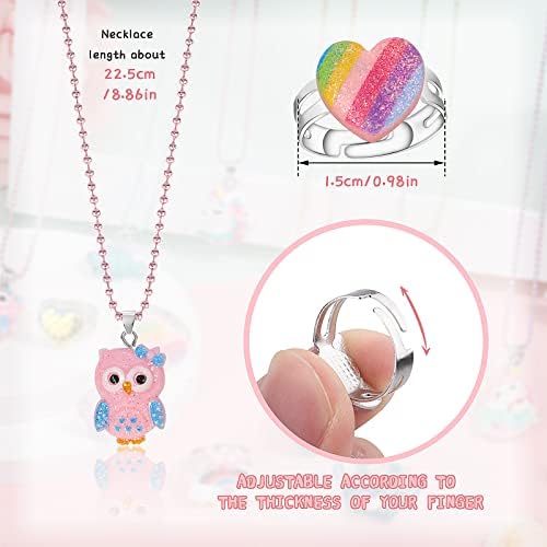 Collier en bois coloré licorne fleur Animal dessin animé pour enfant