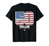 Jameson Taillon - US Flag Number T-Shirt